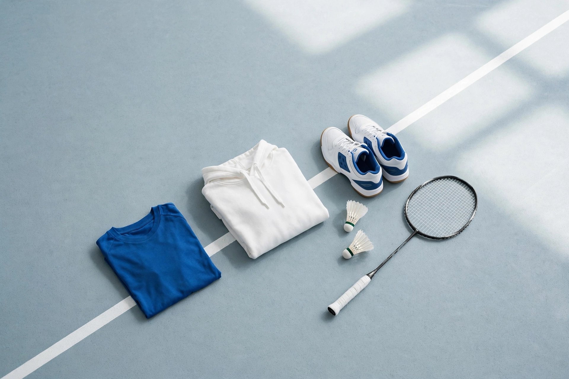 New badminton apparel arrivals on display