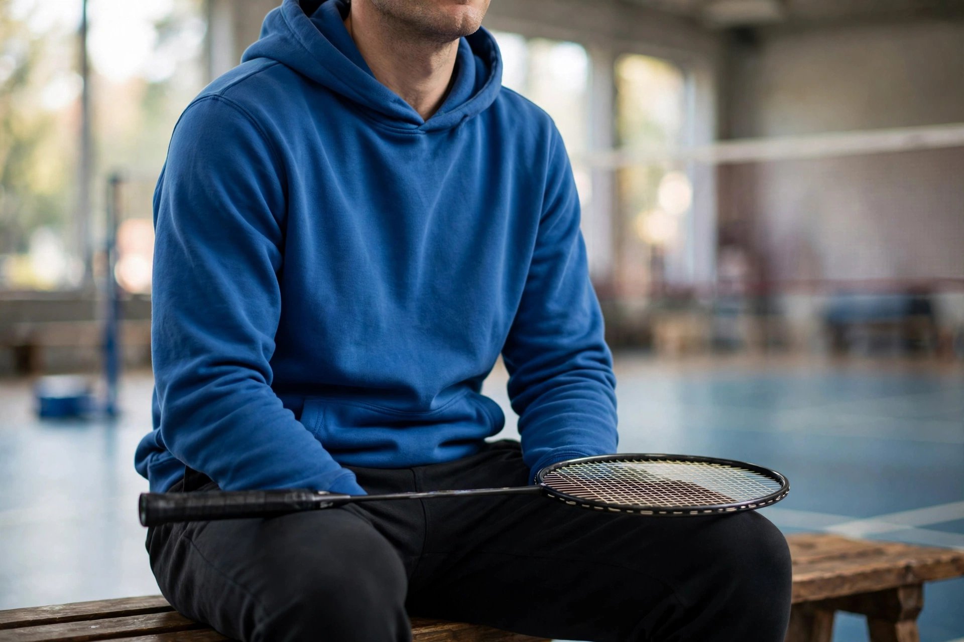 Adult pullover hoodie from the Badminton Hoodie collection